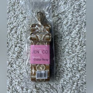 Jen & Co. Adjustable Gold Guitar Purse Strap